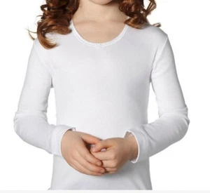 Long Sleeve Crew Neck Sweater For Girls Warm Cotton Bimbissimi - Picture 1 of 1