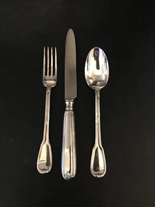 Three-Piece Child's Set. Italian 800 Silver. Clementi Lucrezia Pattern. - Picture 1 of 5
