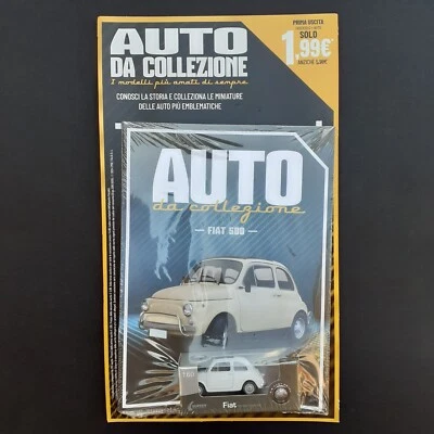 AUTO DA COLLEZIONE 1 FIAT 500 SCALA 1:60 PRIMA USCITA EDICOLA - Immagine 1 di 3