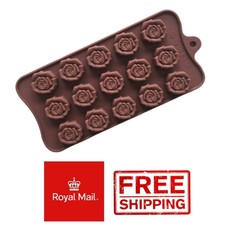 15 aprire Rose Silicone Torta Cioccolato Stampo stampo cera si scioglie Petali di fiori