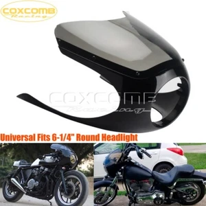 Universal for Cafe Racer Style Headlight Fairing Fit 6-1/4 6.25" Round Headlight - Picture 1 of 7