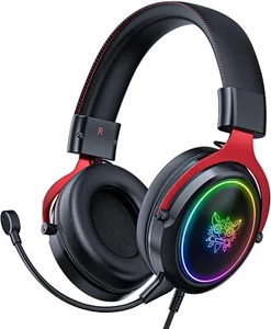 X 10 Noise Canceling Gaming Headphones with RGB Light 7.1 Surround Sound - Picture 1 of 18