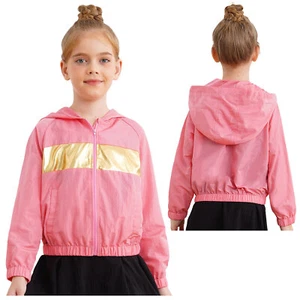 Kids Girls Jacket Waterproof Sweatshirt Sun Protection Blouse Hoodie Top Beach - Picture 1 of 76