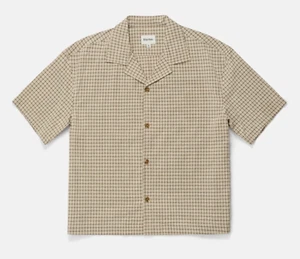 Men's Rhythm Jeremy Check Ss Shirt - Size Large NWT - Picture 1 of 3