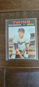 1971 TOPPS ROOKIE CARD BERT BLYLEVEN TWINS PIRATES RANGERS INDIANS ANGELS HOF 26 - Bild 1 von 1