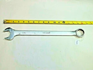 WRIGHT 1-1/4" USA - 1140 Vintage Combination Wrench 12 Point Nickel Plate Finish - Picture 1 of 3