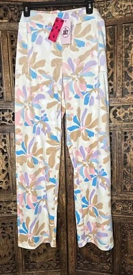 Pantalones deportivos Juicy Couture para mujer de terciopelo floral para salón con bolsillos talla 3X nuevos con etiquetas Foto 1 de 4