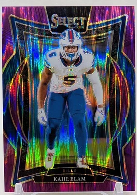 2024 Panini Select Football - Kaiir Elam Card 8 Purple Shock /360 - Image 1 of 2