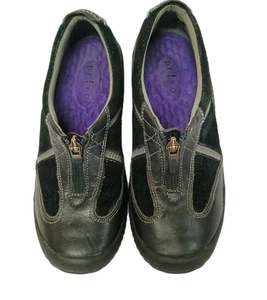 Privo By Clarks Northdown Black Leather And Suede Zipper Shoes Sz 5M Gently Worn - Picture 1 of 15