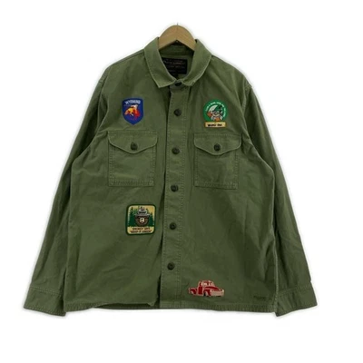 Chaqueta Militar FILSON Vintage L Algodón Usada Rayada Foto 1 de 4