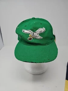 🔥Philadelphia Eagles Vintage 90s Snap Back Kelly Green Big Font American Needle - Bild 1 von 12