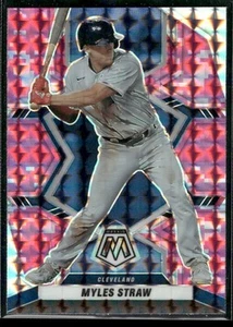 2022 Panini Mosaic #41 Myles Straw Pink Camo Mosaic - Picture 1 of 2