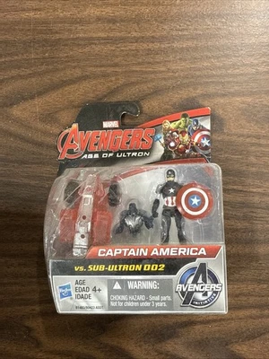 Mini figuras Marvel Avengers Age of Ultron Sub-Ultron 002 vs. Capitán América H10 Foto 1 de 2