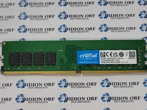 CRUCIAL 16 GB DDR4 DESKTOP RAM PC4-2666 2Rx8 CT16G4DFRA266.C16FP, SKU 19313 - Picture 1 of 1