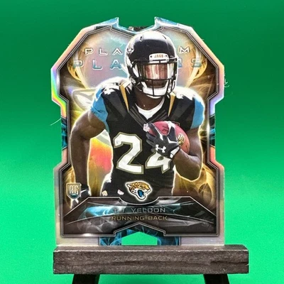 2015 Topps Chrome T.J. Yeldon RC REFRACTOR DIE CUT PLATINUM Card #PDC-TY Jags - Image 1 of 2