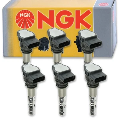 Bobina de encendido NGK de 6 piezas para Audi Allroad Quattro 2003-2005 2,7 L V6 - Spark gd Foto 1 de 4