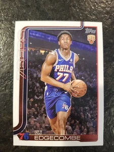 2025-26 Topps Flagship VJ Edgecombe Rookie RC 76ers  - Picture 1 of 2