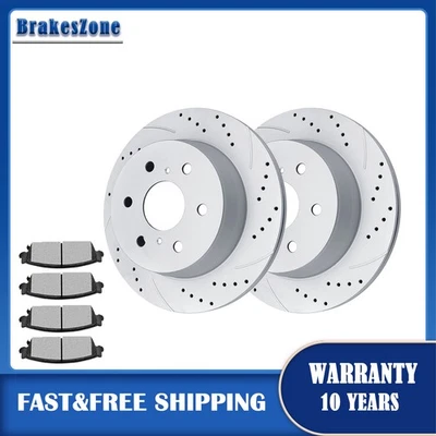 Rotores de freno traseros freno y pastillas para GMC Sierra 1500 2007 SLE 2008-2013 frenos Foto 1 de 4