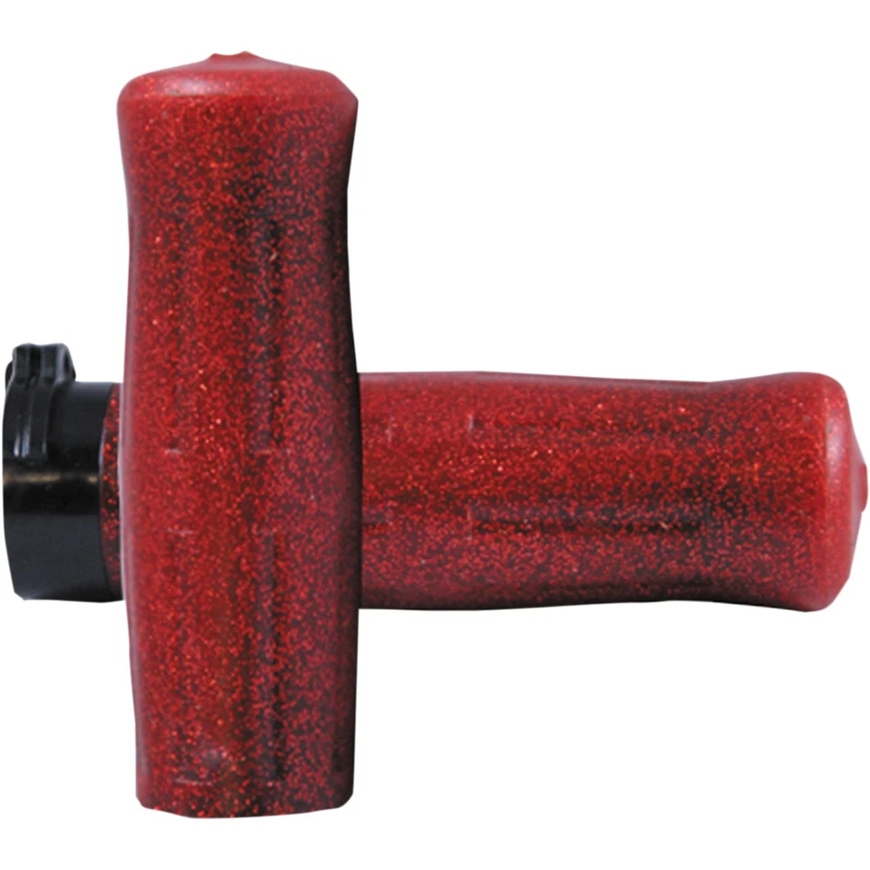 Avon Grips Sparkling Red Old School Grips For Harley 1" Handlebars OLD-69-S-RED - Image 1 of 4