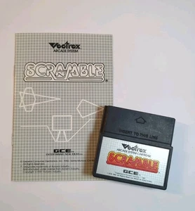 Scramble (Vectrex, 1981) Arcade System nur Cartridge und Handbuch - Bild 1 von 7