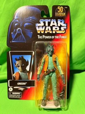 Figura GREEDO Hasbro Star Wars Black Series Power of the Force 6" Lucasfilm 50th Foto 1 de 2