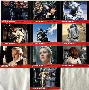 Star Wars Original Trilogy 1995 Topps UK Exclusive Insert Set 1-10 Complete - Afbeelding 1 van 8