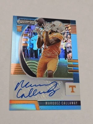 Marquez Callaway 2020 Prizm Draft Picks Blue Prizm Rookie Autograph Card 25/30 - Image 1 of 2