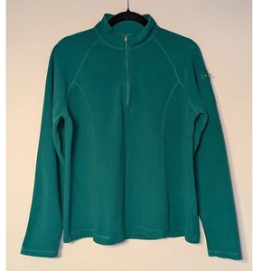 L.L. Bean Women M Fleece 1/4 Zip Pullover Warm Layer Outdoor Gorpcore Minimalist - Picture 1 of 6