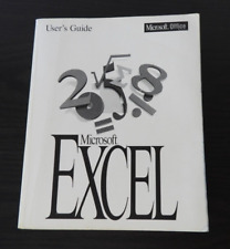 1994 Microsoft Excel User's Guide for Windows V 5.0 soft cover book 786 pages.