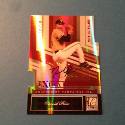 David Price 2007 Donruss Elite Status Extra Edition Auto Rookie 40/50! FREE SHIP - Image 1 of 3