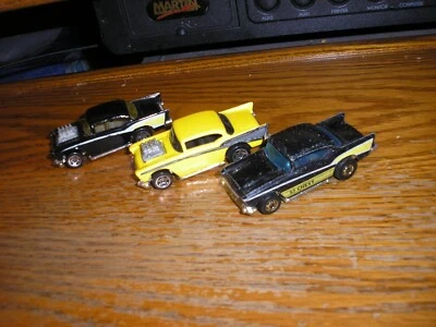 Bonito lote vintage de 3 cupé Chevy Bel-Air 1957 Hot Rods envío gratuito Foto 1 de 4