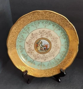 Antique LE MIEUX CHINA LEM1 24k Gold 9" Luncheon Plate - Picture 1 of 7