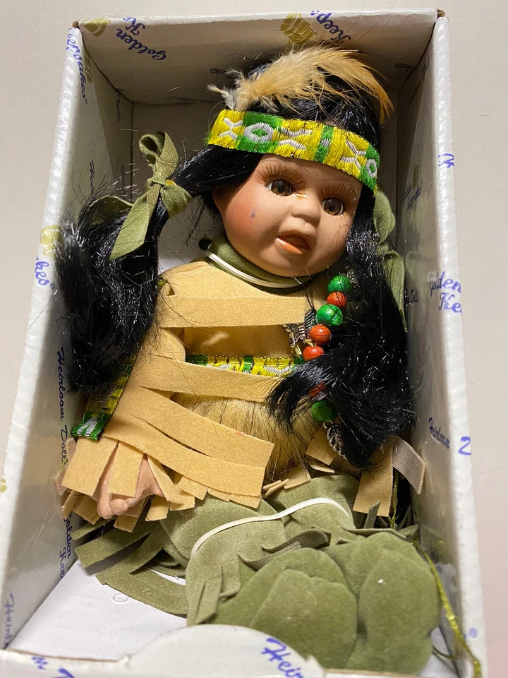 Golden Keepsakes Little Cubs Native American Indian Girl Doll Vintage