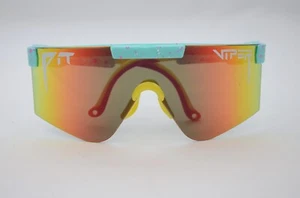 Pit Viper The Playmate Glasses New in Box Blue Yellow Pink - Picture 1 of 10