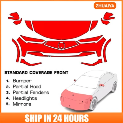 8.5 米尔预切油漆保护膜透明文胸 PPF 套件适用于讴歌 ZDX 2024-2025 — 第 1/4 张图片