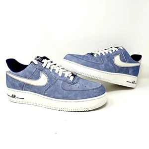 Nike Air Force 1 '07 LV8 Azul Polvoriento DH0265-400 UNC Hyper AF1 Bajo - Talla 12 NUEVO - Imagen 1 de 9