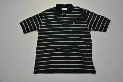 Augusta National The Masters Golf Polo Shirt Men's XL Black White Stripes - Image 1 of 4