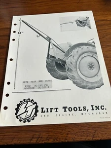 Love Lift Tools Rear End Crane Brochure FCCA - Picture 1 of 1