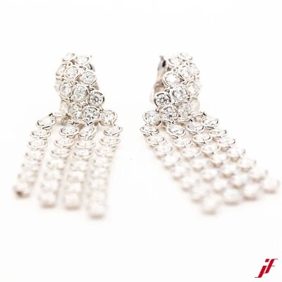 Van Cleef & Arpels Ohrringe Diamant ca. 20,88ct 18K/750 Weißgold - Wert 283000€ - Bild 1 von 4