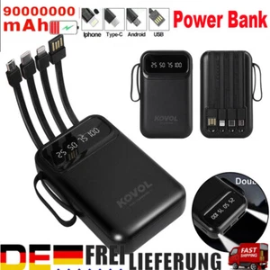 2025 Powerbank 90000mAh Przenośna zewnętrzna bateria 4 ładowarka USB do wszystkich telefonów komórkowych - Zdjęcie 1 z 19