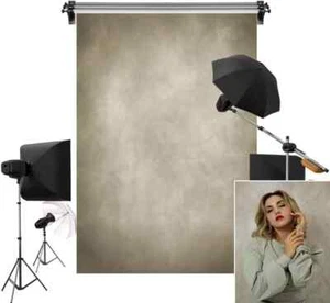 Kate 5X7Ft/1.5X2.2M Tan Portrait Backdrop Headshot Background Light Brown - Picture 1 of 2