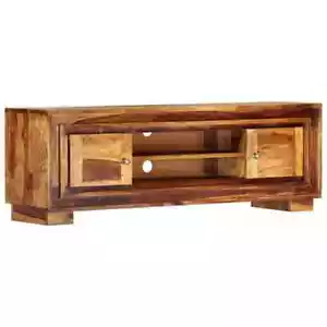 vidaXL Solid Sheesham Wood TV Cabinet 46.5" Media Entertainment Center Stand - Picture 1 of 12