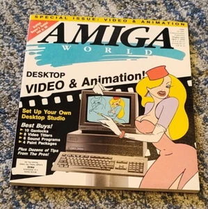 RARE Amiga World Magazine Special Animation Issue 1990 -FREE SHIPPING - Picture 1 of 3