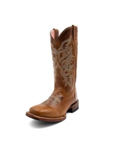 Ferrini Western Boots Womens Mae Square Toe 12" Brown 81293-10 - Picture 1 of 6