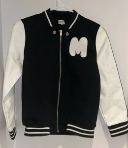 Marshmello DJ Black White Varsity Full Zip Spirit Halloween Jacket Size XL - Picture 1 of 5