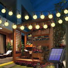 Solar Lights Outdoor, 50 LED 7M/24Ft Solar String Lights Waterproof 8 Modes Indo