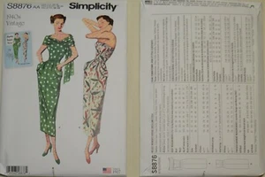 Simplicity- 8876 - Misses'/ Women's 1940s Vintage Dress and Stole - Picture 1 of 1