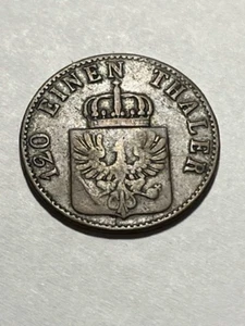 1864-A German States/Prussia 3 Pfennig Fine #4302 - Picture 1 of 2