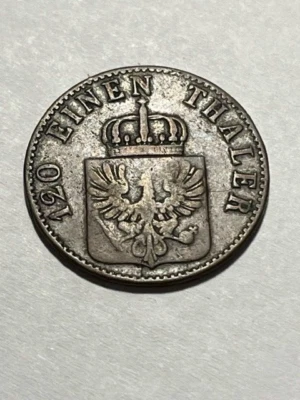 1864-A German States/Prussia 3 Pfennig Fine #4302 - Image 1 of 2