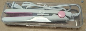 Hair Straightener Small New In Box Pink White - Picture 1 of 2
